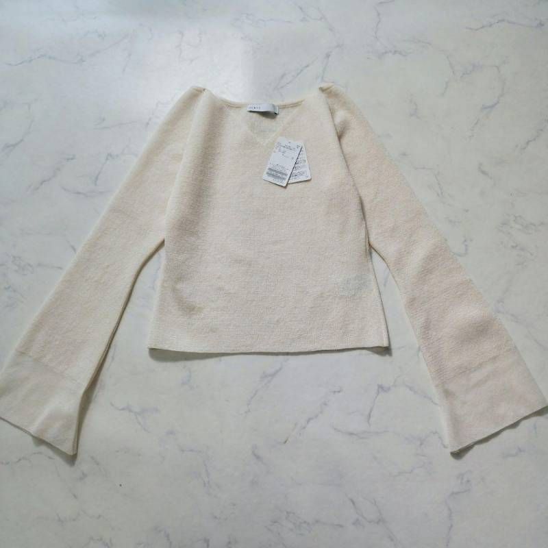NOBLE ノーブル コンフォートダブルシアーカフスリブニット 25SS 未