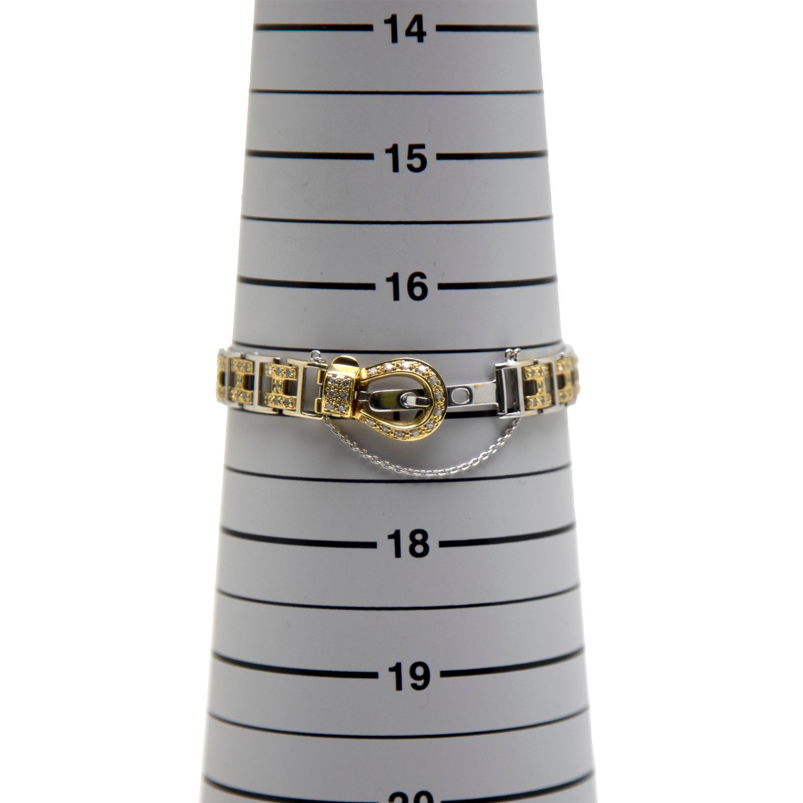 ブレスレット Hモチーフ/ベルトモチーフ K18 K18WG ダイヤモンド 1.05