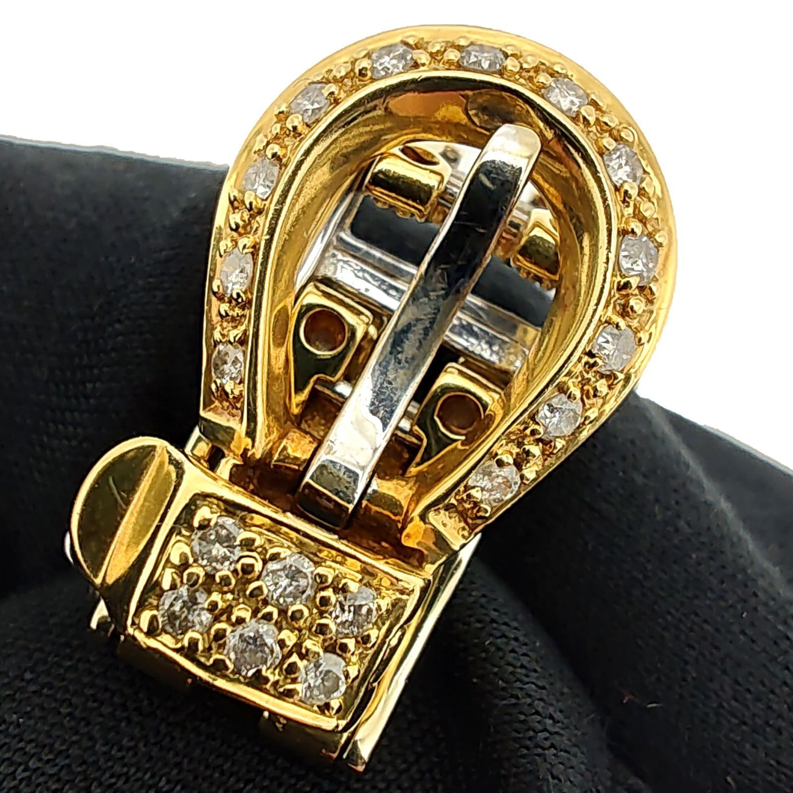 ブレスレット Hモチーフ/ベルトモチーフ K18 K18WG ダイヤモンド 1.05