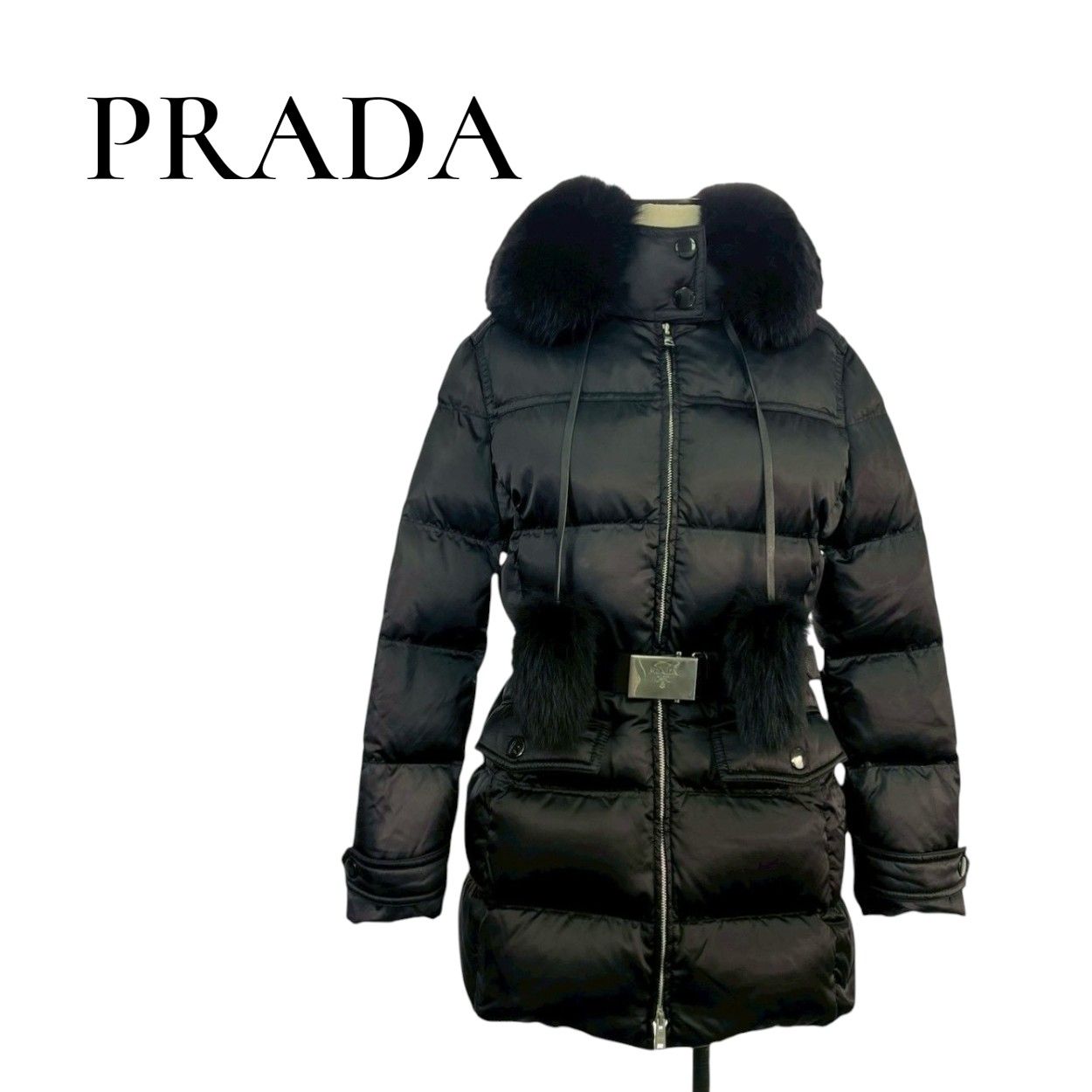 RC2601-115 PRADA ブラック ダウンコート 40 - メルカリ
