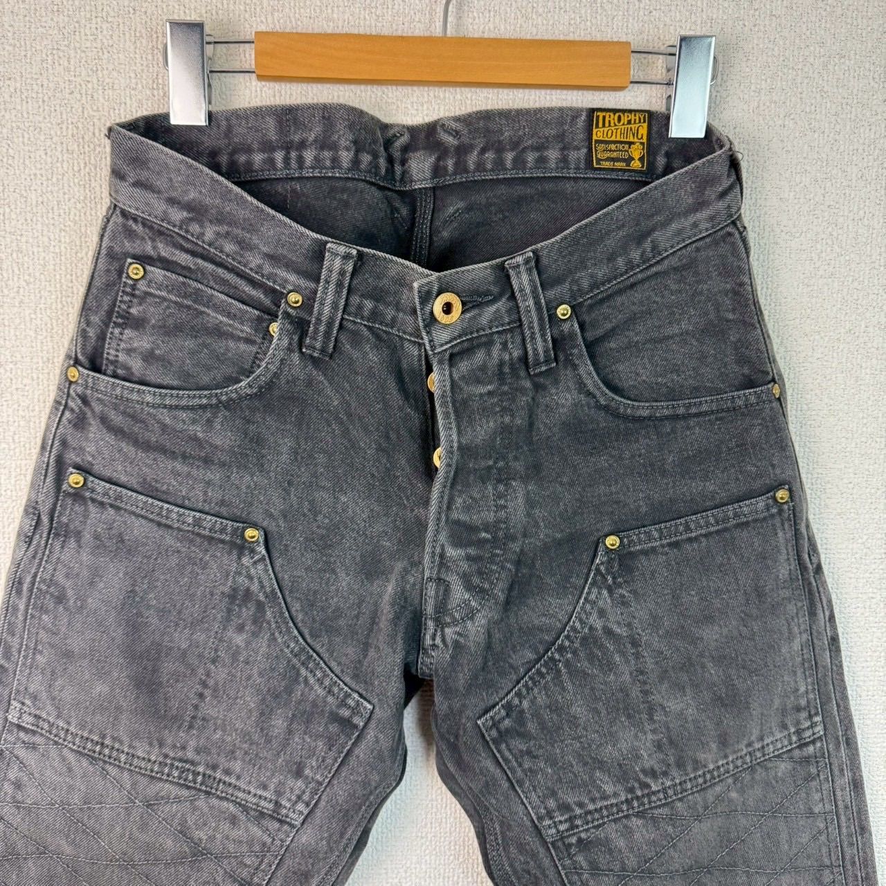 TROPHY CLOTHING トロフィークロージング デニムパンツ ダブルニー 