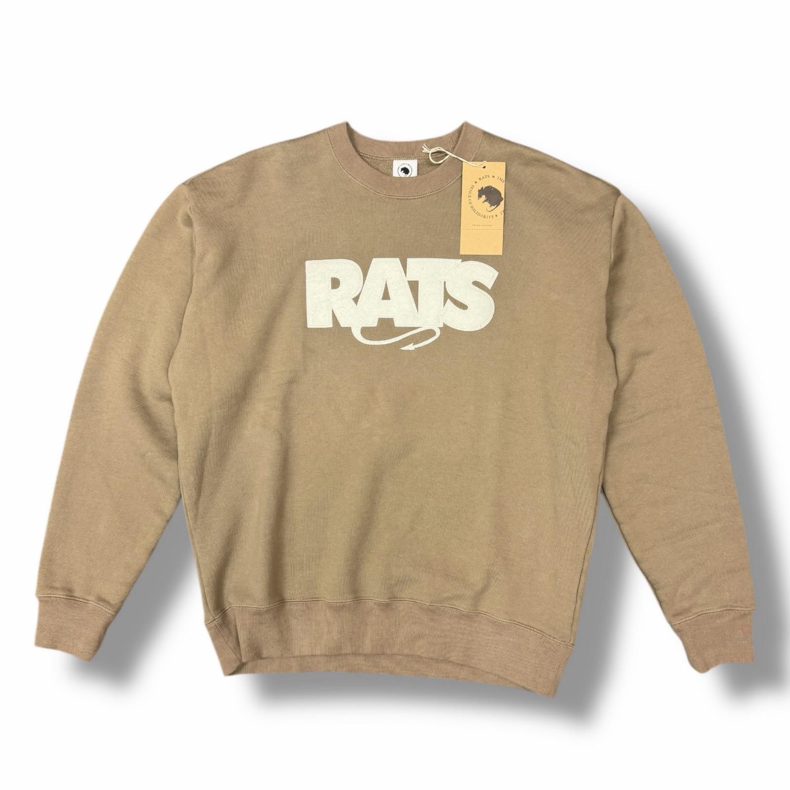参考上代25,300円 未使用 RATS 25AW BOX LOGO SWEAT ボックスロゴ 
