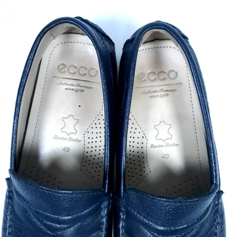 極美品 エコー ECCO ドライビングシューズ モカシン ローファー 40 