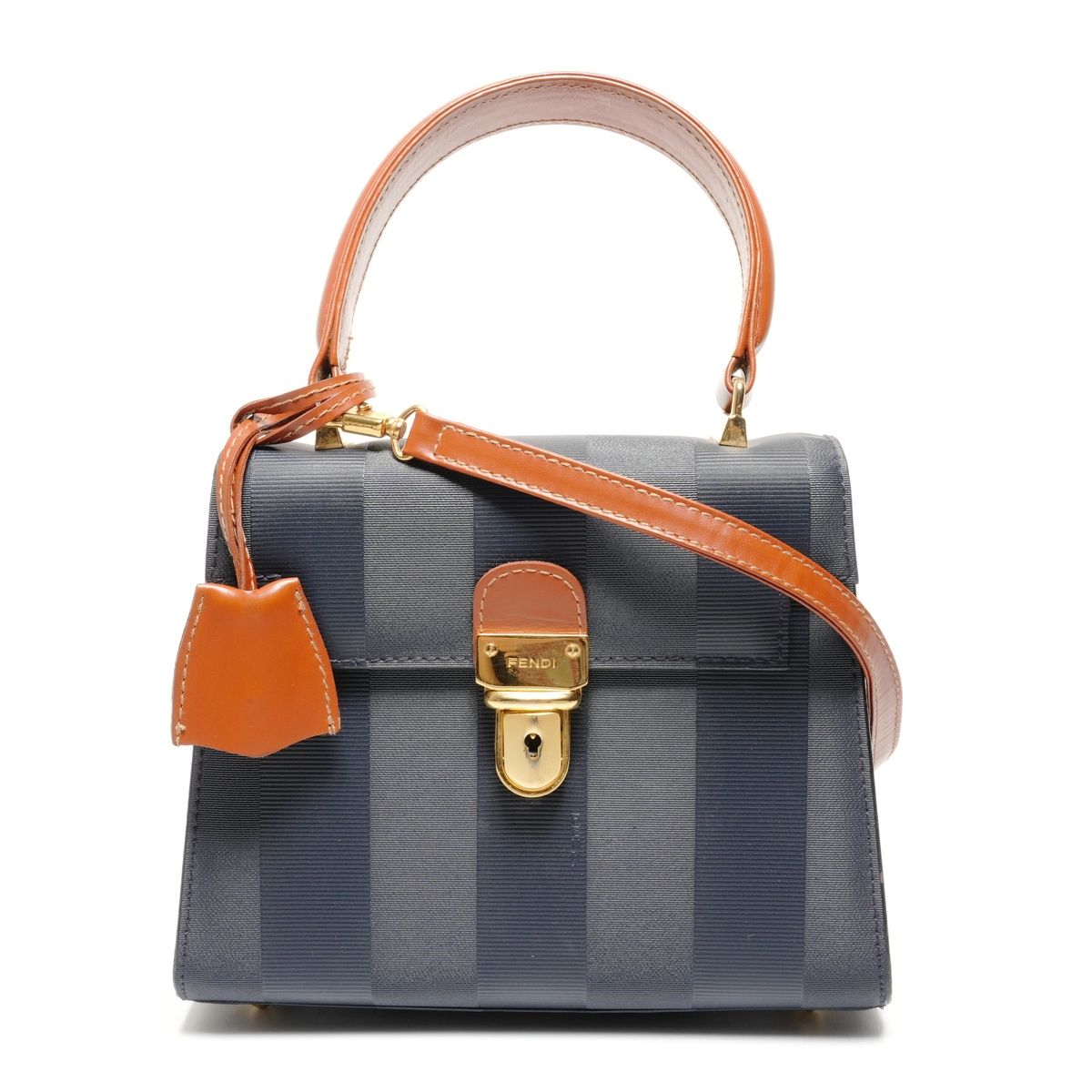 ◇美品◇FENDI フェンディ◇ペカン◇PVC カーフ レザー 本革◇2way