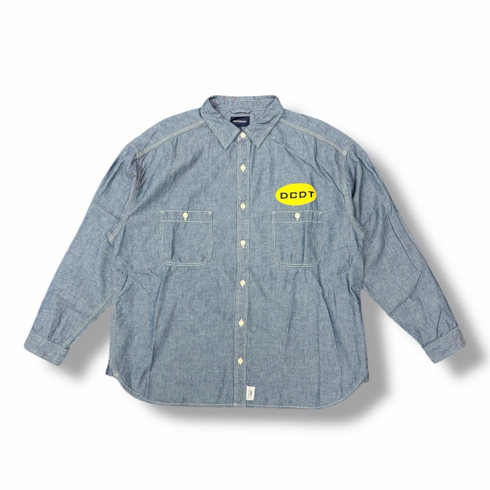 参考上代27,500円 未使用 DESCENDANT 25SS NORMAN CHAMBRAY LS SHIRT