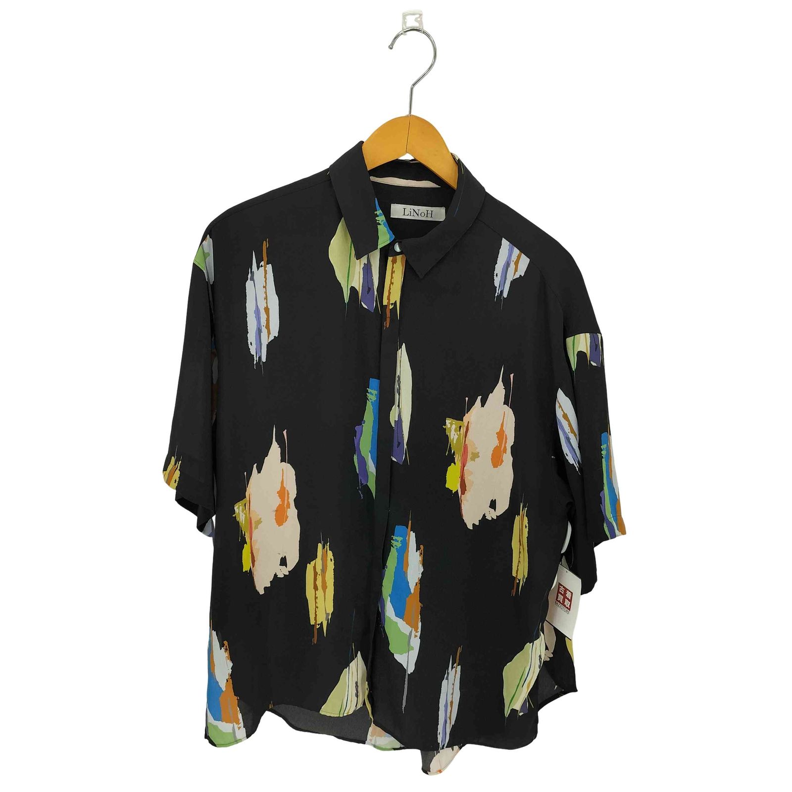 リノー LiNoH ART PRINT SHIRT アートプリント 半袖シャツ メンズ JPN
