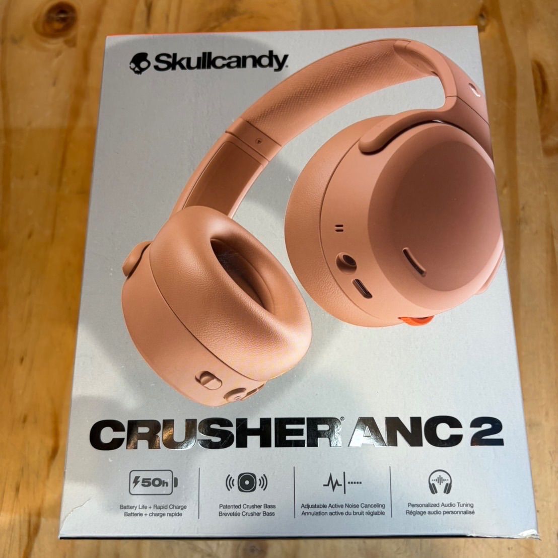 Skullcandy Crusher ANC 2 Primer Brown ワイヤレスヘッドホン ノイズ
