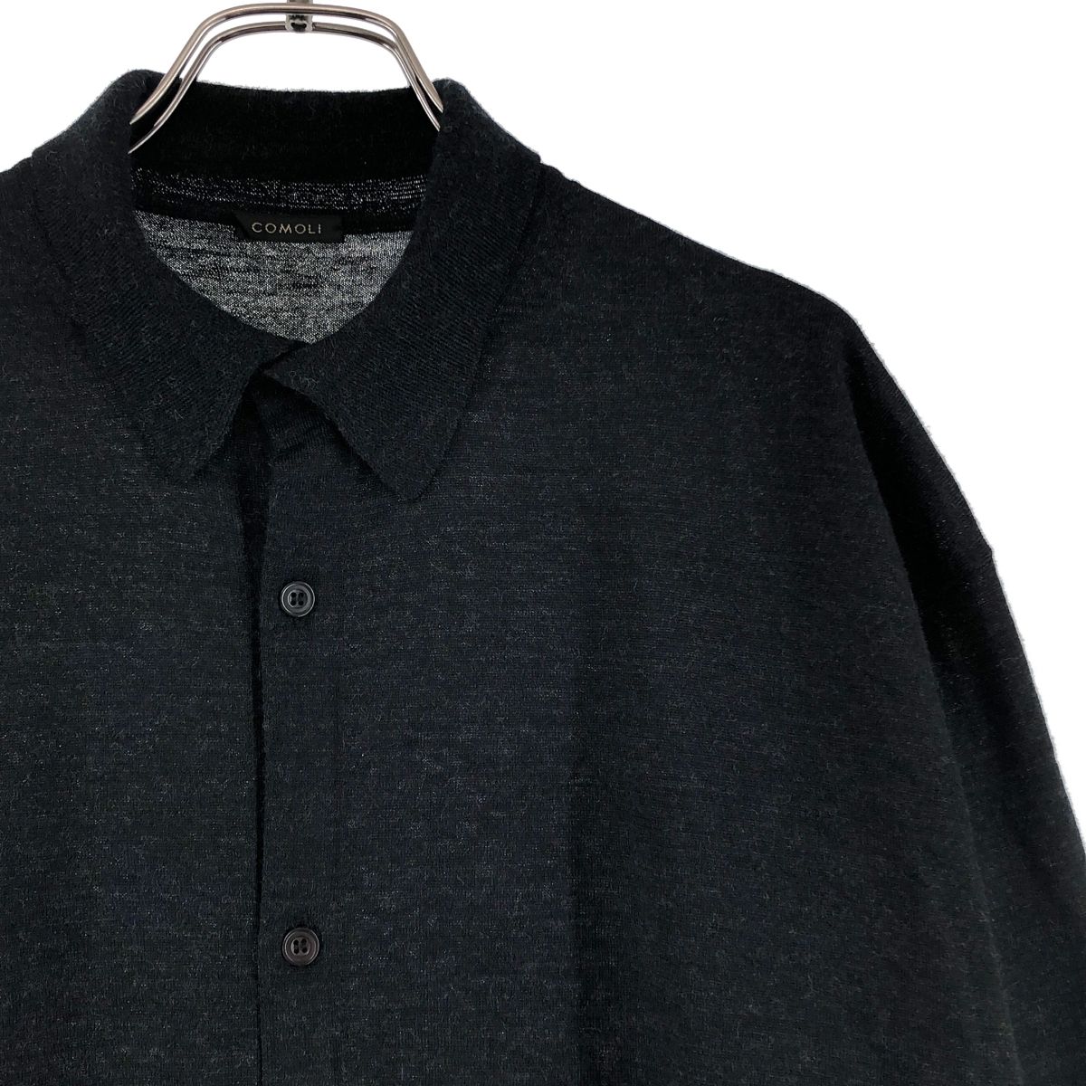 美品】 COMOLI / コモリ | 2025AW | ウール 衿つきカーディガン | 1