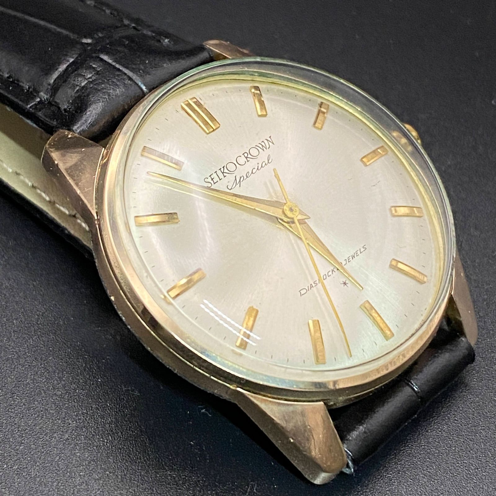 OH済み セイコー SEIKO クラウン crown スペシャル AD文字盤 702990 手 
