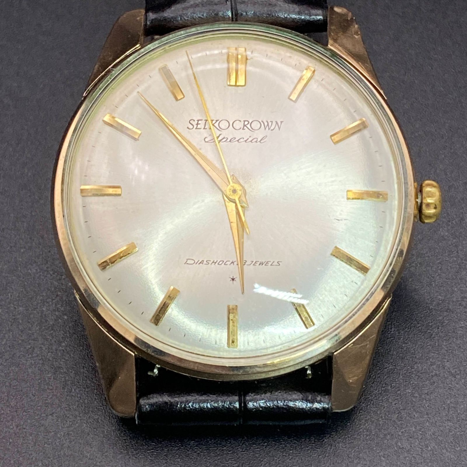 OH済み セイコー SEIKO クラウン crown スペシャル AD文字盤 702990 手 
