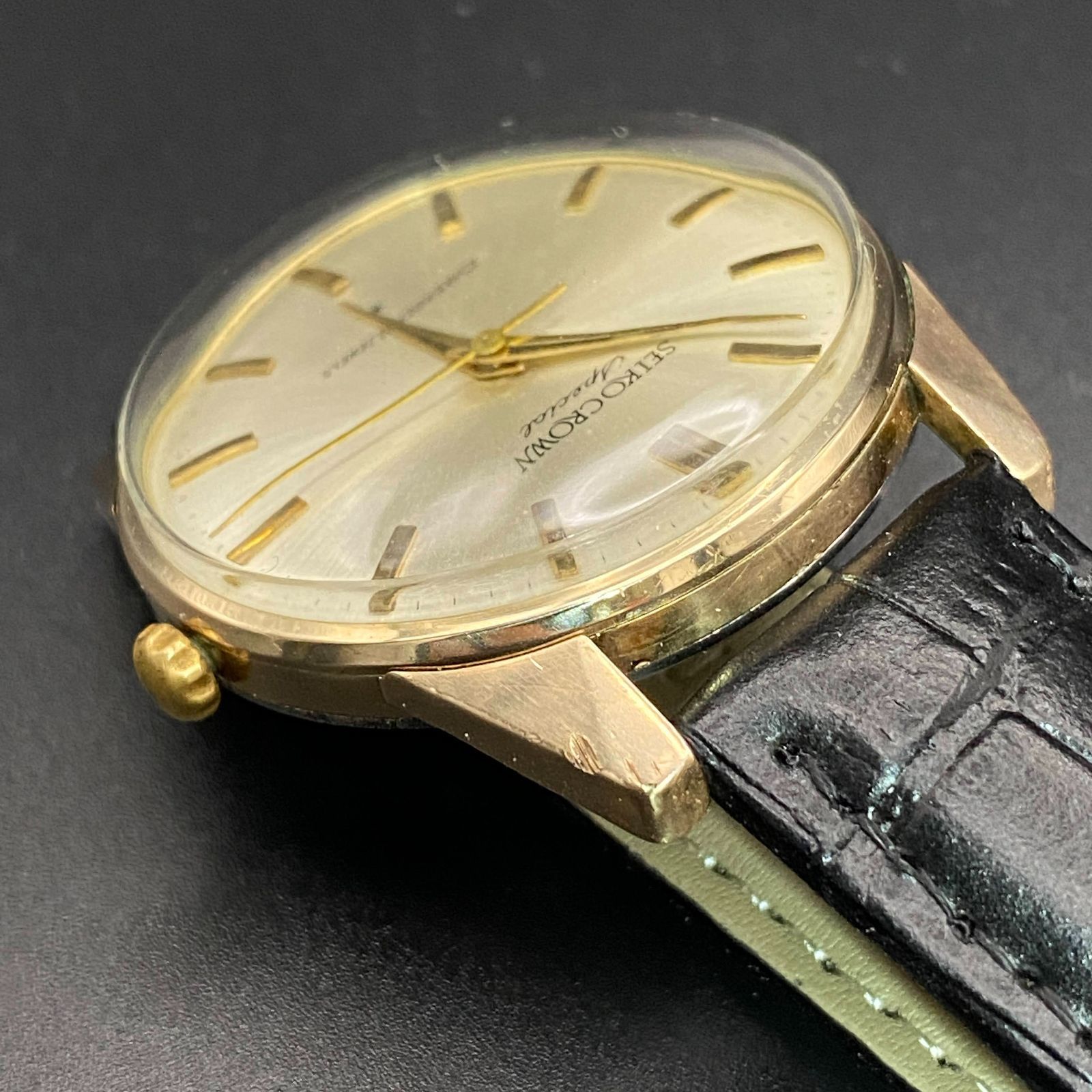OH済み セイコー SEIKO クラウン crown スペシャル AD文字盤 702990 手 