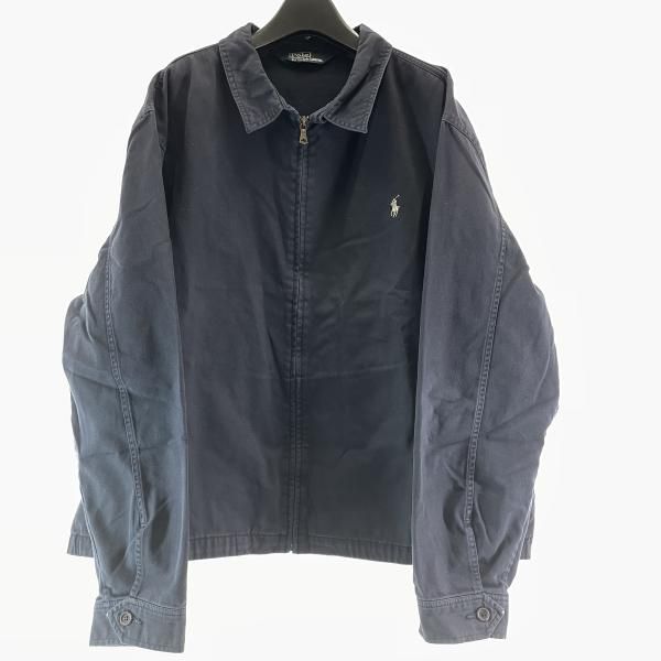 中古】90s RALPH LAUREN 三角タグ スウィングトップ ネイビー サイズ