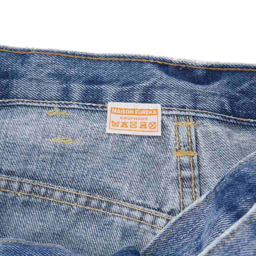 メゾンエウレカ MAISON EUREKA VINTAGE REWORK BIGGY ラップデニム S