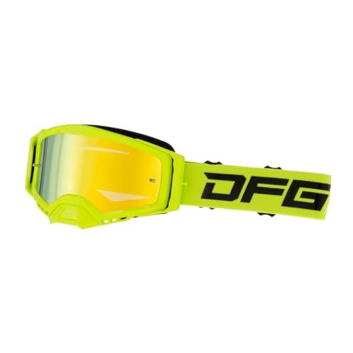 新品 [ダートフリーク] DFG ブリッツゴーグル フローイエロー REVOゴールドミラーレンズ VLT14.5% アンチフォグ アウトリガーフレーム D8968 9,579円