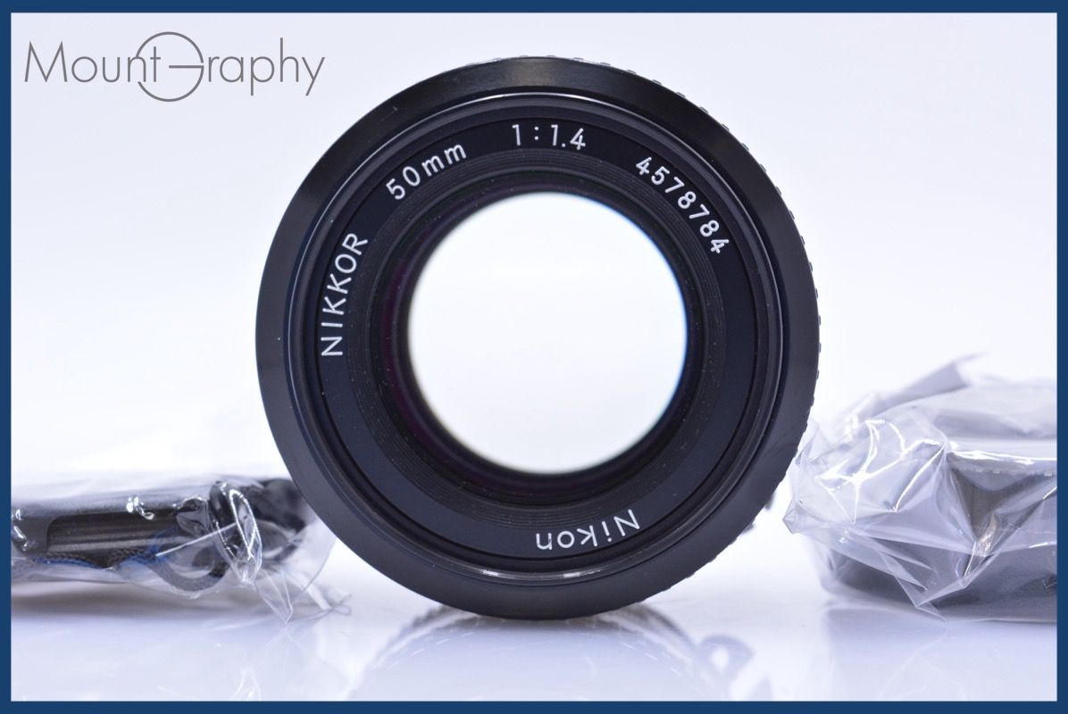 【動作確認済】Nikon FE＆Ai 50mm f1.4 初期保証&新品電池付 動作保証】 ニコン Nikon NIKKOR 50mm F1.4 Ai 前後キャップ付 同梱