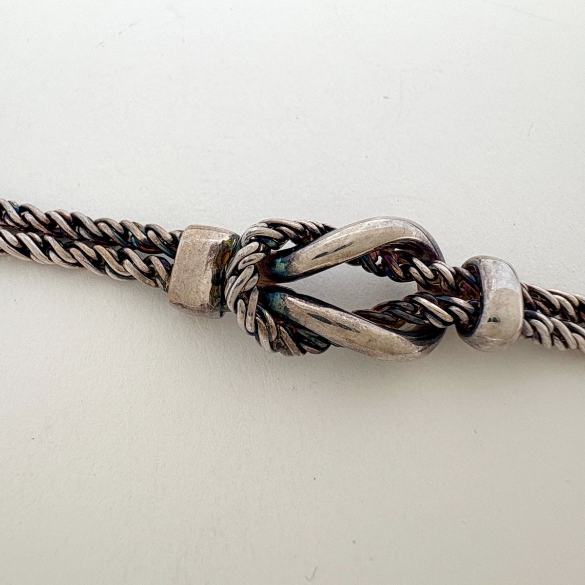 ティファニー TIFFANY&Co. ダブルロープ ネックレス センターノット