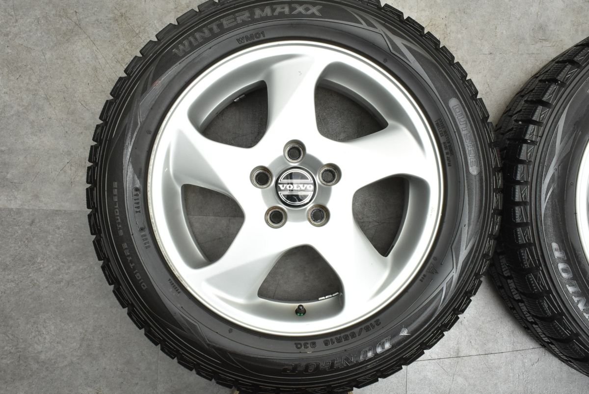 正規品】ボルボ 純正 16in 6.5J +43 PCD108 ダンロップ 正規品】ボルボ 純正 16in 6.5J +43 PCD108 ダンロップ