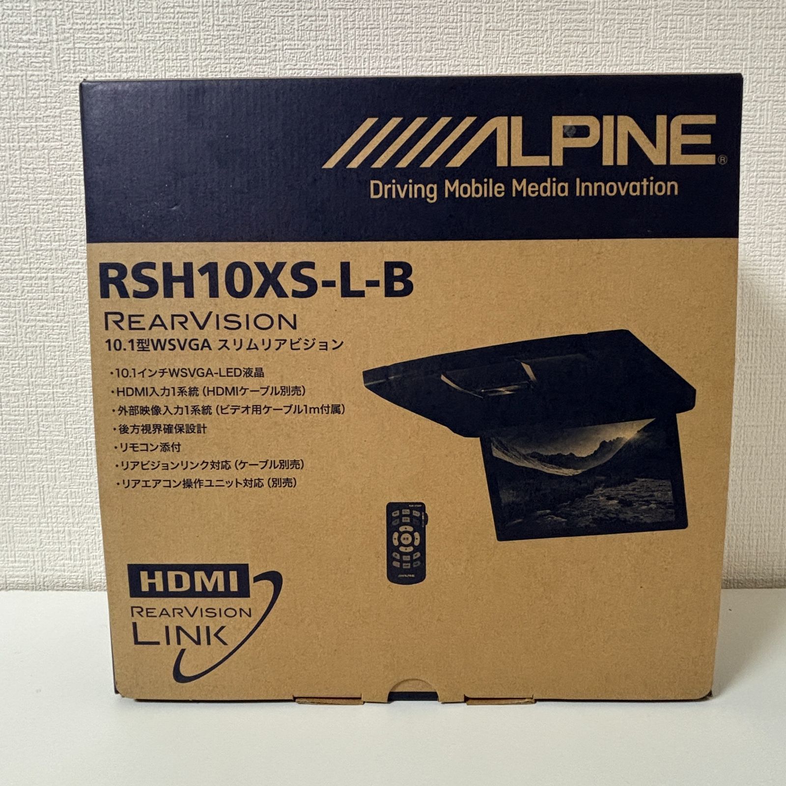 □□送料無料！アルパイン 10.1型リアビジョン RSH10XS-L-B