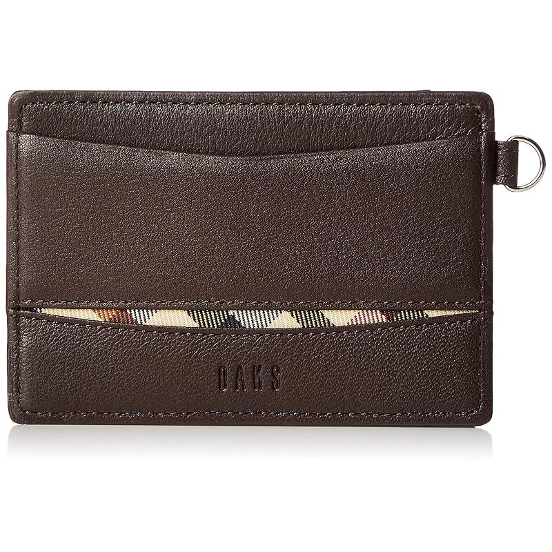 【新品】 [ダックス] 定期入れ-パスケース Crescent（クレセント） メンズ ダークブラウン 1