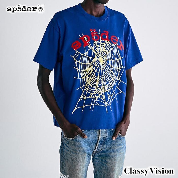 SP5DER スパイダー 【 LEGACY LOGO HW TEE 半袖Tシャツ 】【ネイビー 