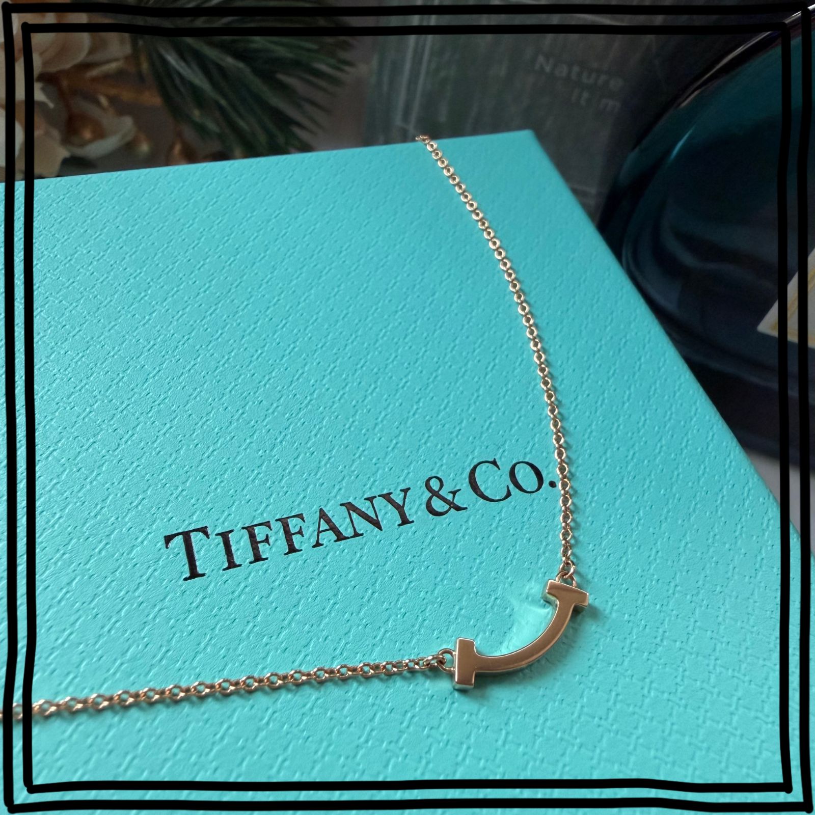 極美品Tiffany ティファニー T スマイルネックレス ペンダント