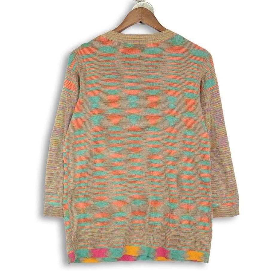 定番】MISSONI ミッソーニ マルチカラー コットン ニット セーター L 