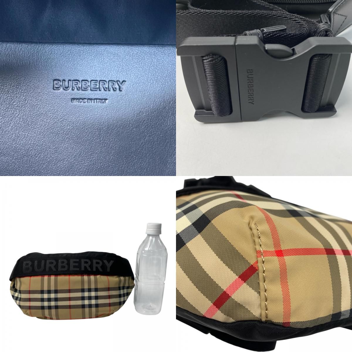 美品 バーバリー Burberry ノバチェック ボディバッグ 斜めがけ クロス 