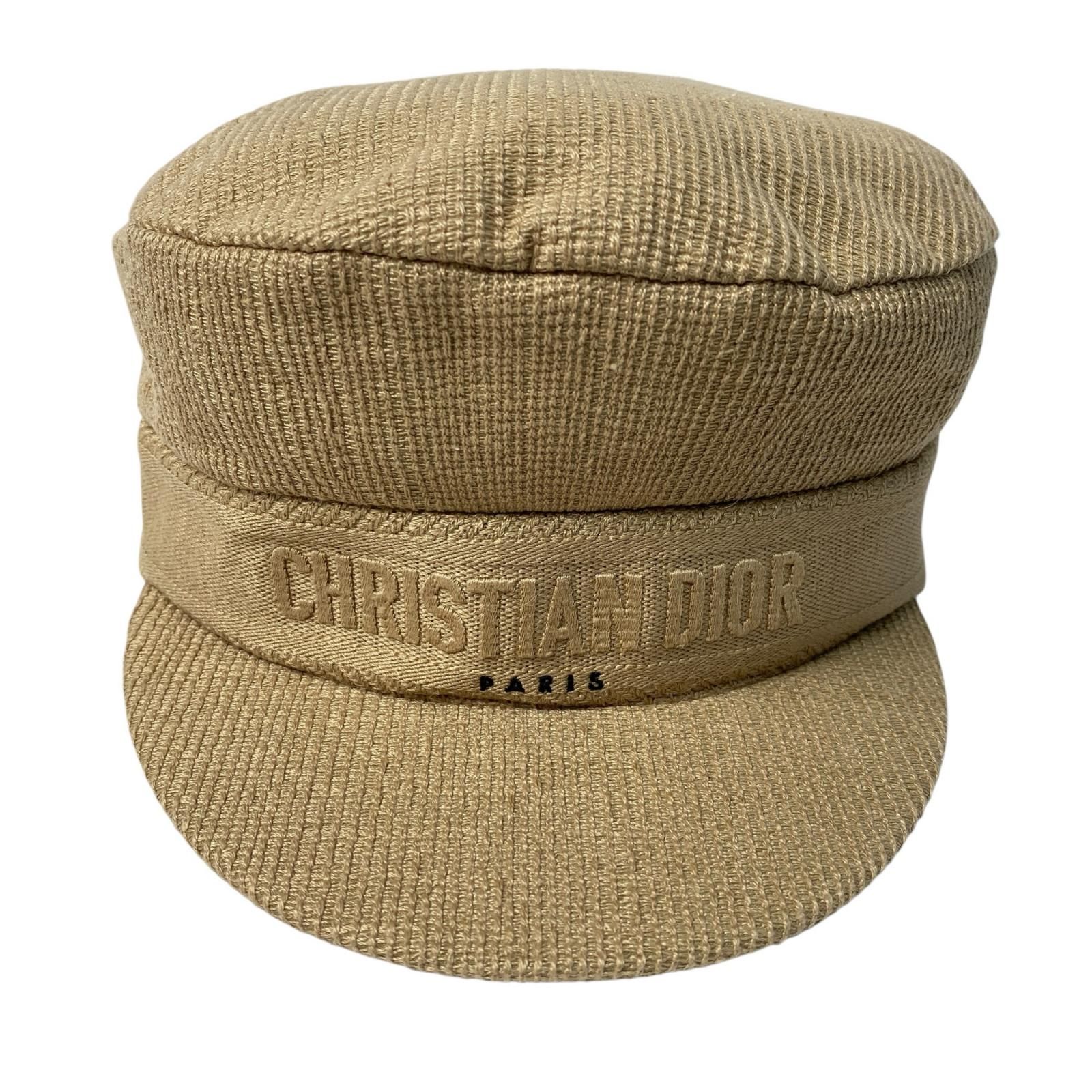 【美品】 Dior ディオール 58 キャスケット ハット 美品 ディオール DIOR キャスケット 帽子 コットン #58 レディース