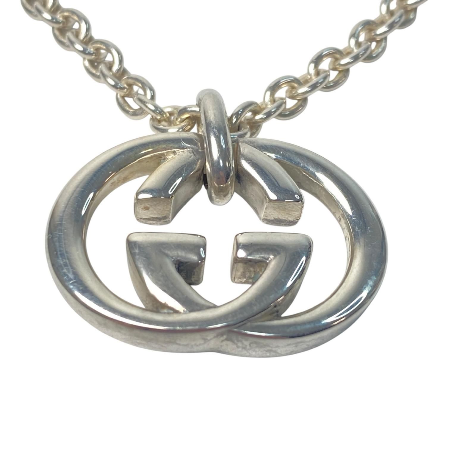 グッチ GUCCI インターロッキングG ペンダント ネックレス 925 