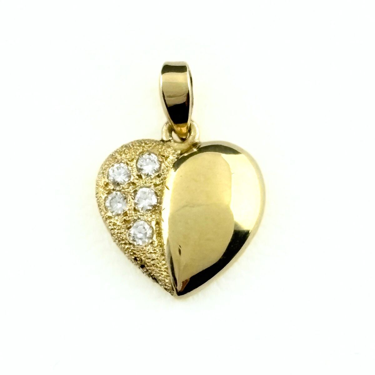 ミキモト MIKIMOTO ハートモチーフ ペンダントトップ YG イエロー 