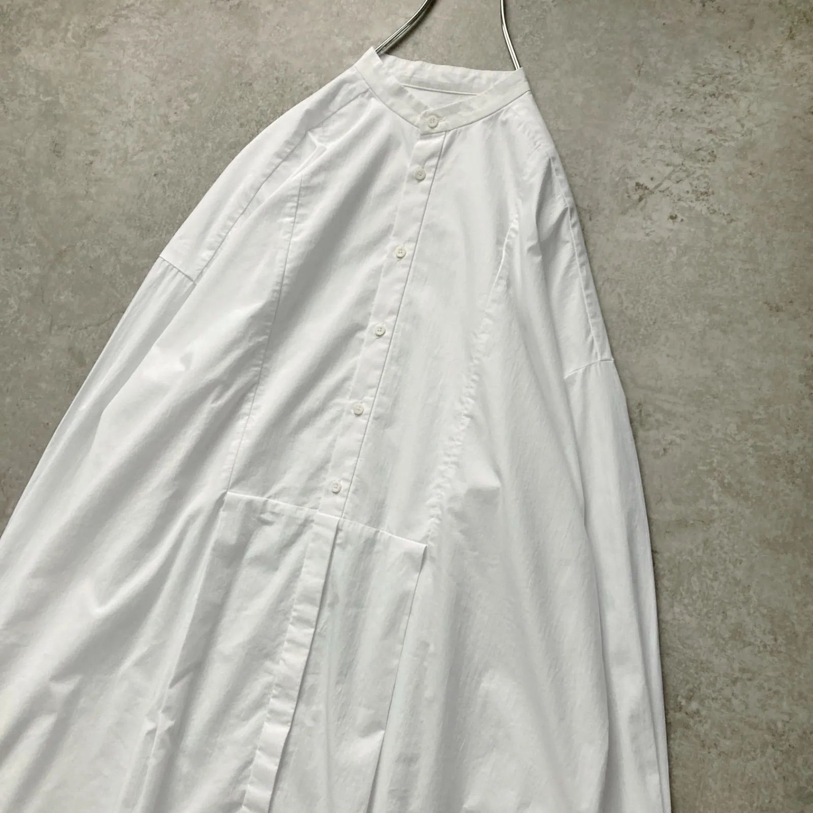 レディース エンフォルド ENFOLD バンドカラー チュニック シャツ 