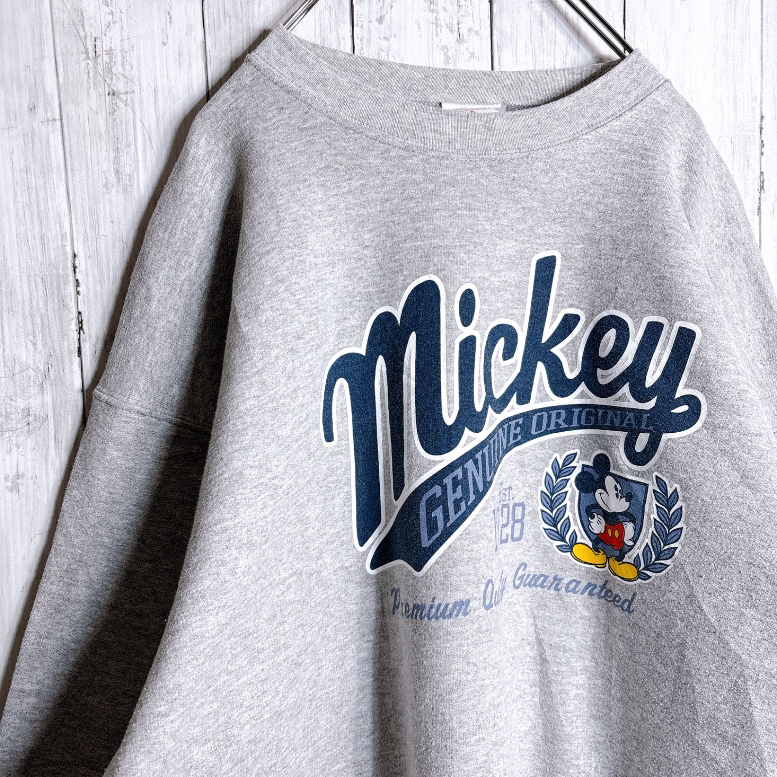 入手困難】90s～00s Disney Vintage 古着 ミッキー Mickey グレー 