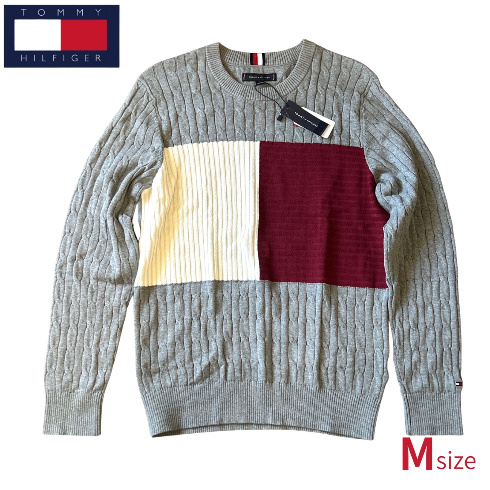新品タグ付き】TOMMY HILFIGER トミーヒルフィガー ケーブルフラッグ