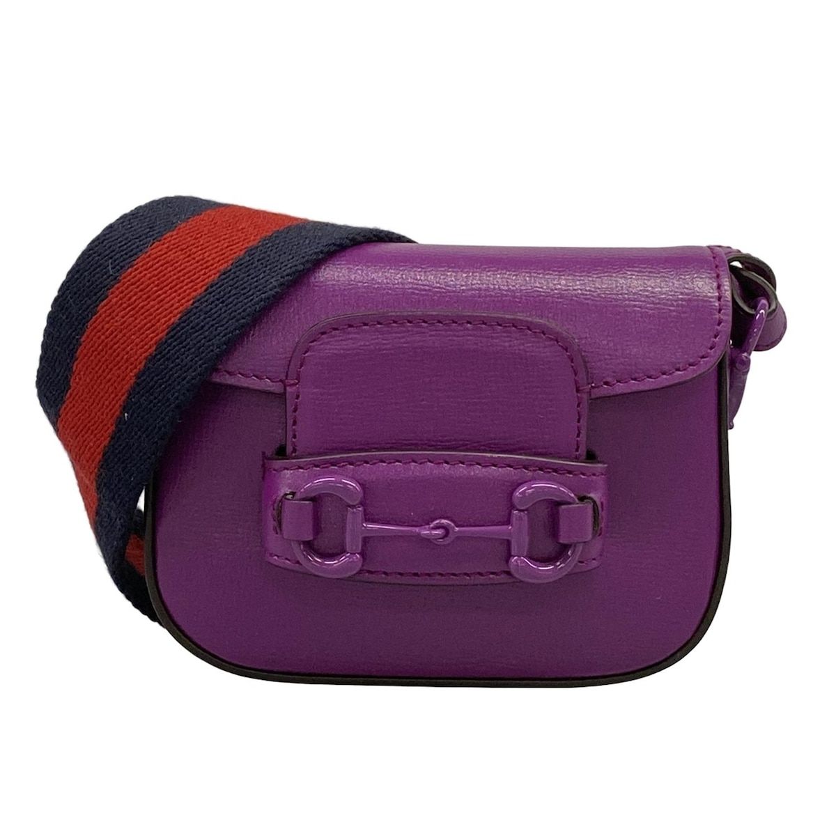 GUCCI(グッチ) ショルダーバッグ美品 ホースビット 726863 パープル 