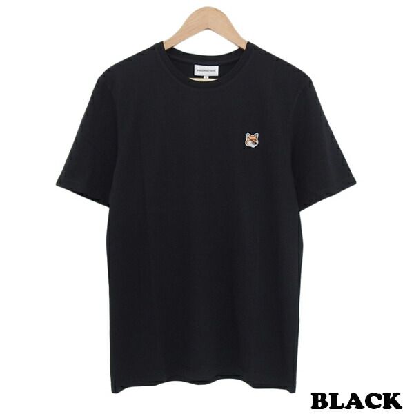 メゾンキツネ MAISON KITSUNE フォックスヘッド パッチ Tシャツ 半袖 Chake Yellow L【BR14352】