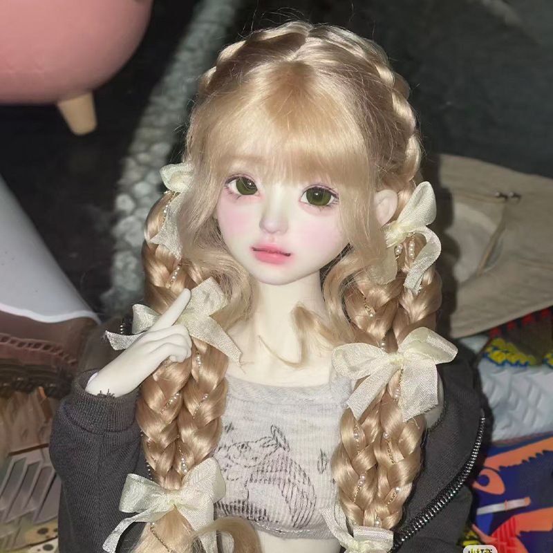bjdドールウィッグBJD 1/6 1/4 1/3サイズドール ウィッグ - メルカリ