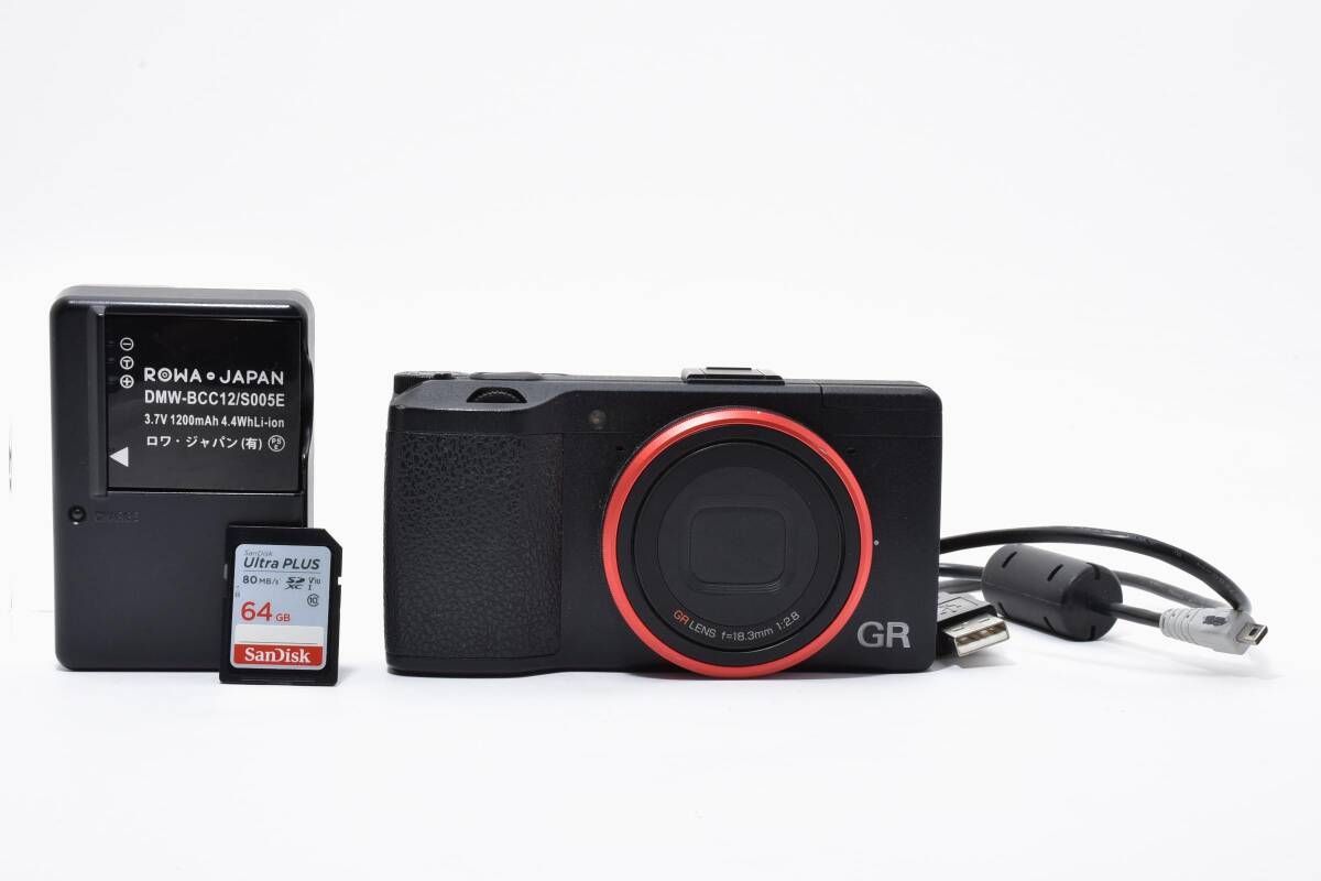 ☆良品ショット数4980回☆ リコー RICOH GR 初代 ブラック デジタル 