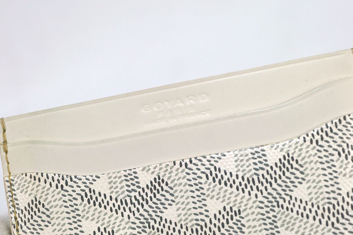 GOYARD SAINT SULPICE CARD WALLET White ゴヤール カードケース