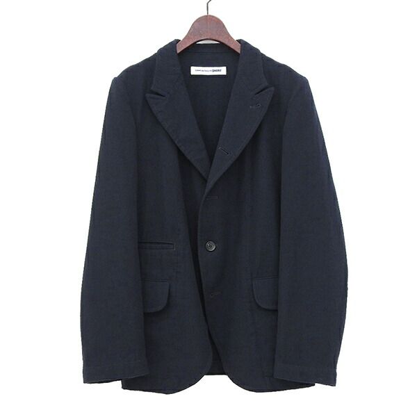 COMME des GARCONS SHIRT コムデギャルソン シャツ W28161 ウール カジュアル テーラード ジャケット メンズ ネイビー YB0064 【中古】 COMME des GARCONS SHIRT コムデギャルソン シャツ W28161 ウール
