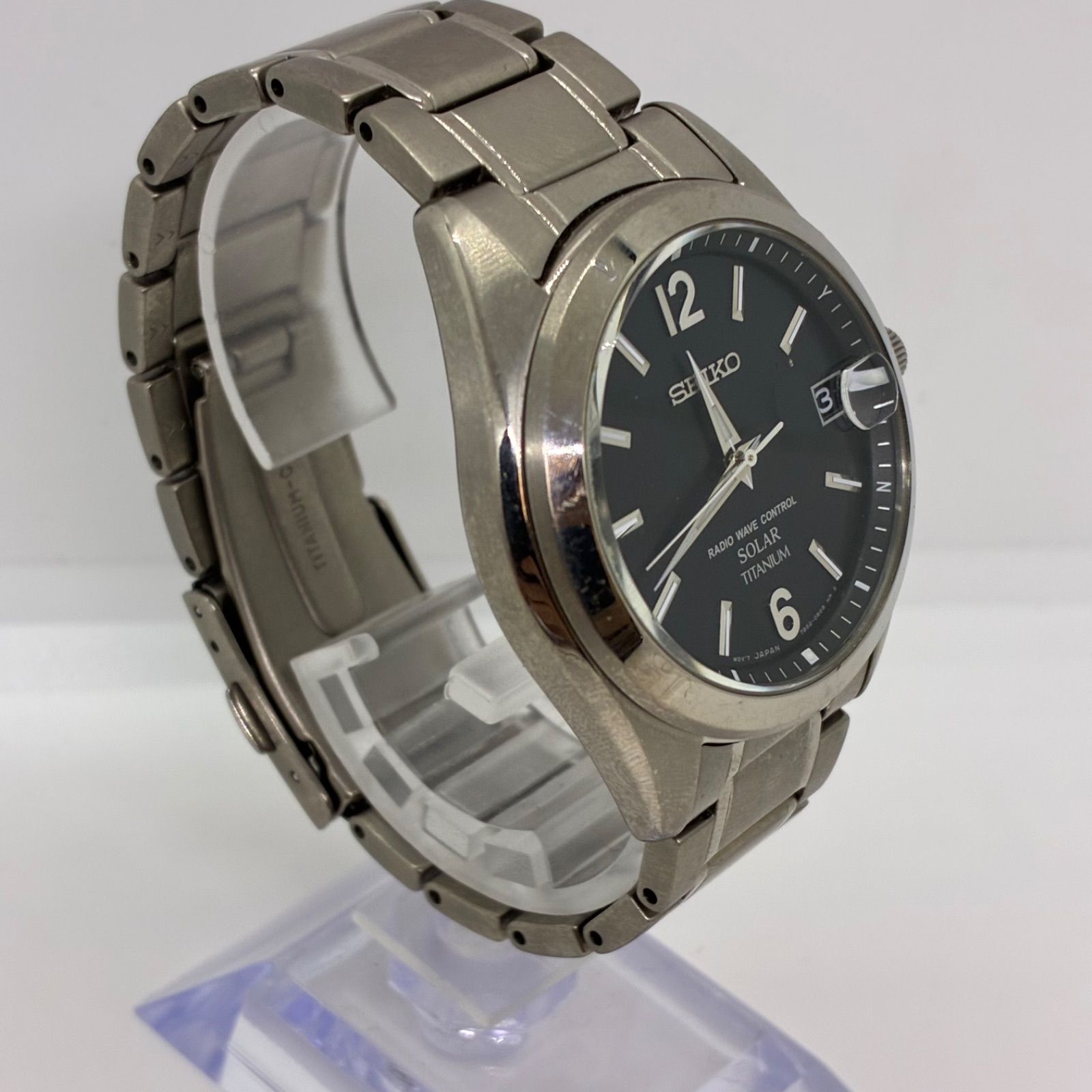 稼動品】SEIKOセイコー 電波ソーラー式腕時計 チタン7B52-0AM0 - メルカリ
