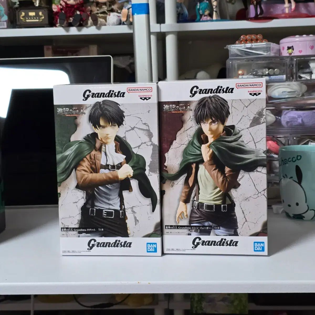 進撃の巨人 Grandista リヴァイ 6体エレン 6体フィギュア 合計12体
