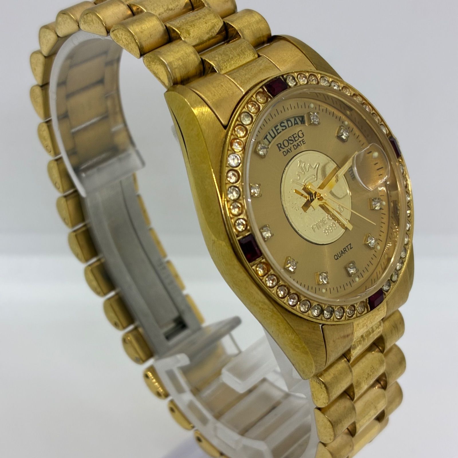 不動品】ROSEGロゼック RS-005G メダル FINE GOLD 999.9 デイデイト