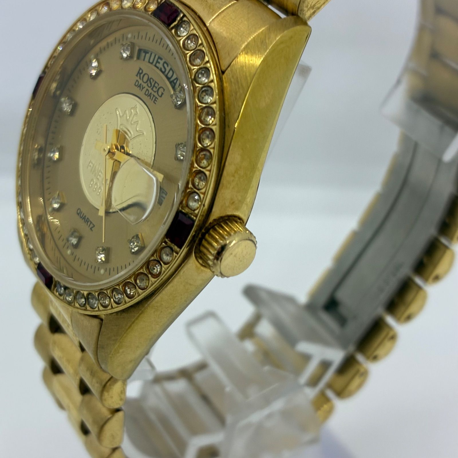 不動品】ROSEGロゼック RS-005G メダル FINE GOLD 999.9 デイデイト