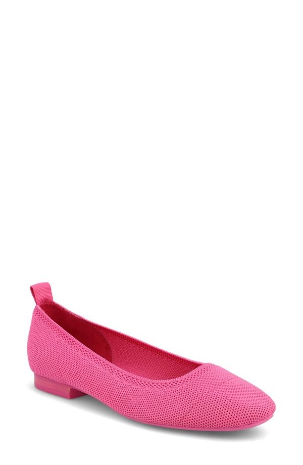 【送料無料】 ミア レディース パンプス シューズ Raisa Stretch Knit Flat Hot Pink