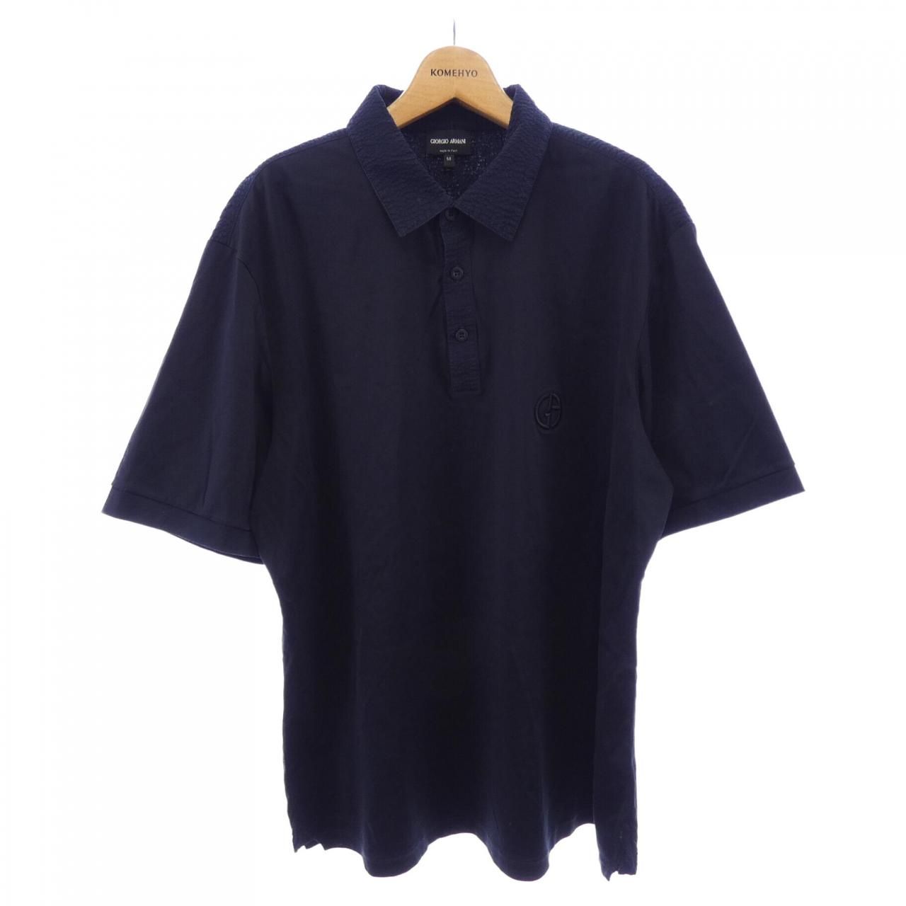 【未使用】 ジョルジオアルマーニ タグ付き ポロシャツ GIORGIO ARMANI（ジョルジオアルマーニ）ポロシャツ 紺 サイズ:50(XL位