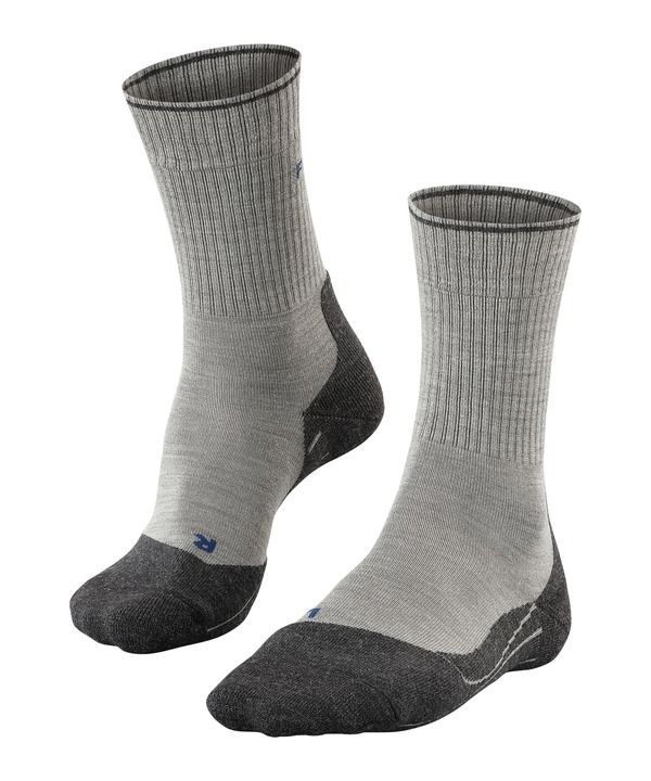 【送料無料】 ファルケ メンズ 靴下 アンダーウェア TK2 Explore Wool Silk Hiking Socks Light Grey