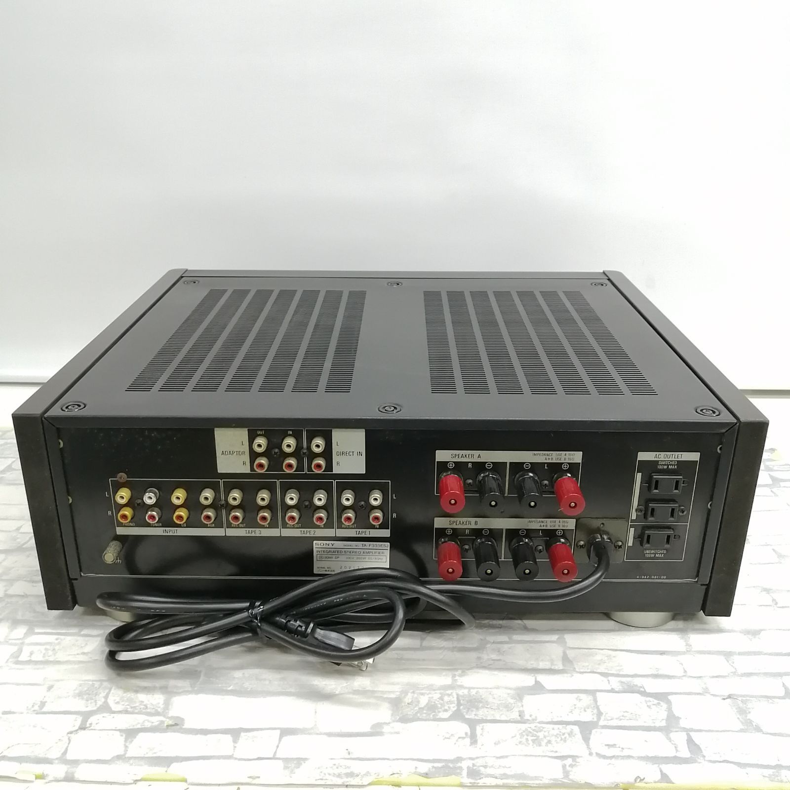 動作品】SONY プリメインアンプ TA-F333ESJ - メルカリ