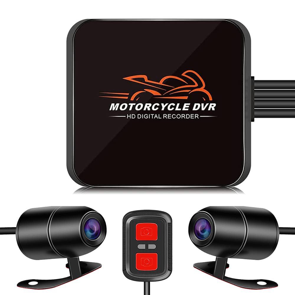 バイク用ドライブレコーダー 前後防水カメラ IP67 自転車 バイク