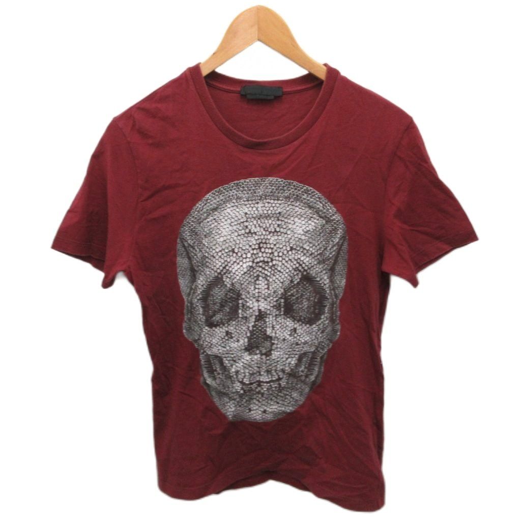 ALEXANDER MCQUEEN 赤 スカルTシャツ ALEXANDER MCQUEEN スカル
