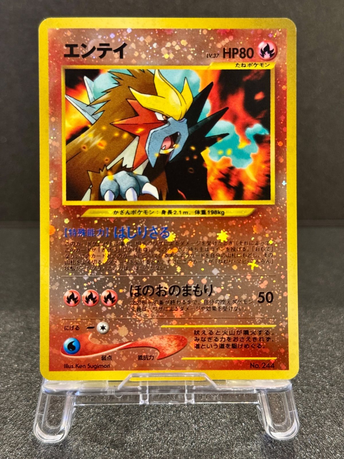 旧裏】エンテイ LV.37 No.244 プレミアムファイル2 ポケモンカード